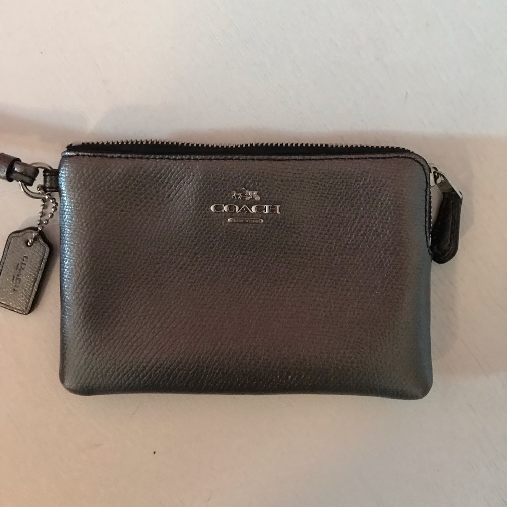 Silver Coach Bag